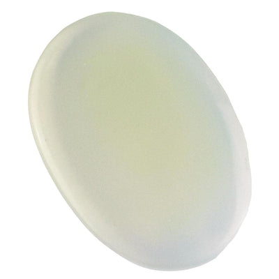Opalite Pale Blue Oval Shaped Crystal Palm Stone from China