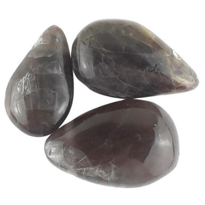 Black Moonstone Crystal Teardrop Beads from India with Large 2mm Hole - TK Emporium