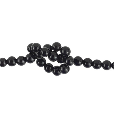 Black Obsidian Beads - 6mm - A Grade - TK Emporium