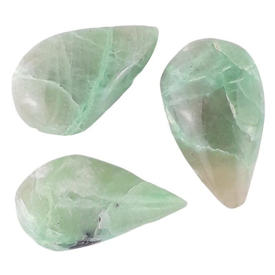 Garnierite Green Crystal Teardrop Beads with Large 2 mm Drilled Hole - TK Emporium