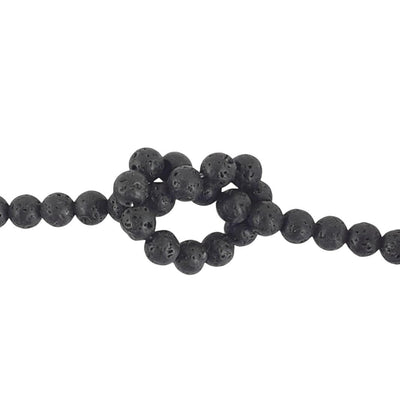 Lava Stone Beads - 6mm - TK Emporium