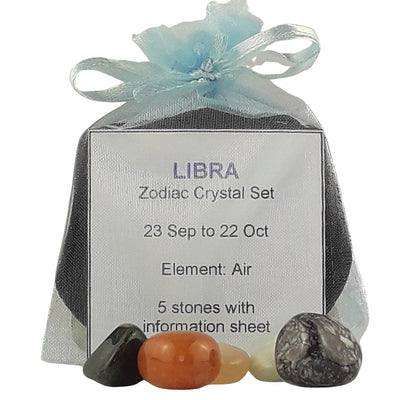 Libra Zodiac Crystal Set, September October Gemstone Birthday Gift - TK Emporium