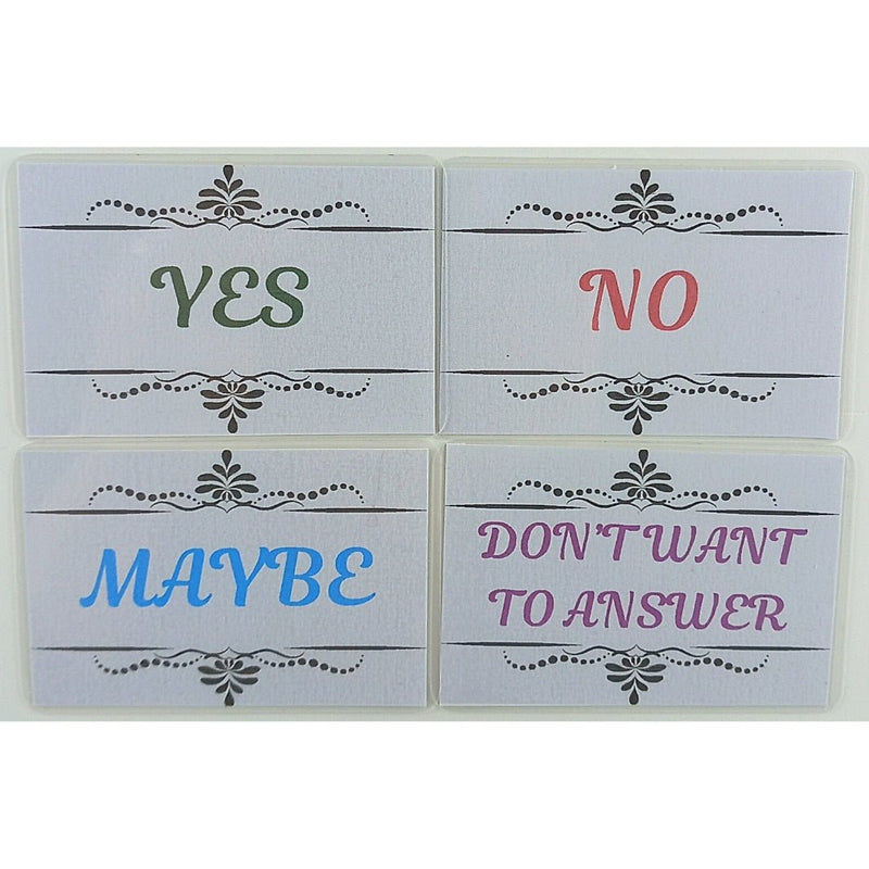 Pendulum Dowsing Help Cards, Set of 4 Cards for Accurate Answers - TK Emporium