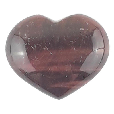 Red Tigers Eye Crystal Heart from South Africa, Small Gemstone Heart - TK Emporium