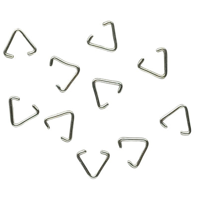 Silver Plated Triangular Metal Jump Ring 8 x 7 mm for Jewellery Making - TK Emporium