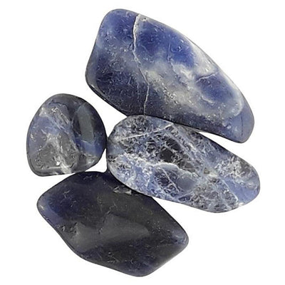 Wholesale Pack of 10 Sodalite Crystal Tumblestones from Brazil - TK Emporium