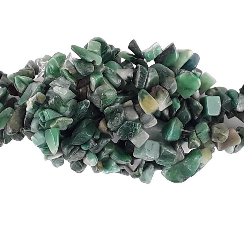 African Jade (Buddstone) Gemstone Bead Chips - Full Strand / 50 Pieces