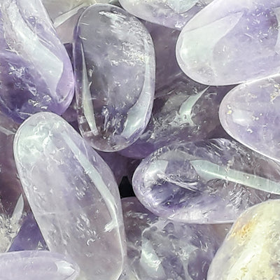 Amethyst Crystal Tumblestones from Brazil, Purple Quartz Tumbled Stone - TK Emporium