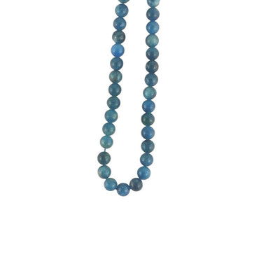 Apatite Blue A Grade Round 6 mm Gemstone Beads with 1 mm Hole