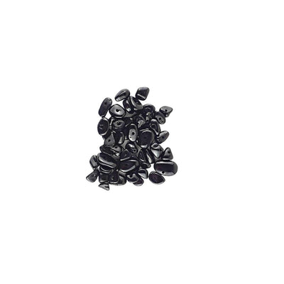 Black Tourmaline Gemstone Bead Chips - Full Strand / Bag of 50 Pieces