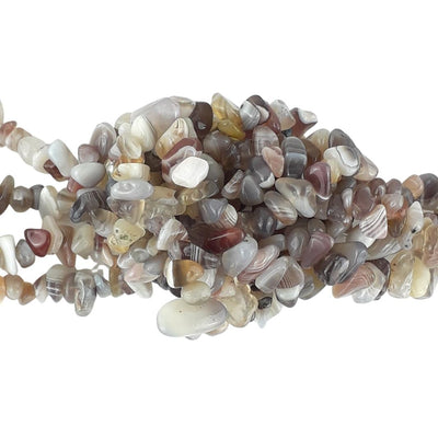 Botswana Agate A Grade Gemstone Bead Chips - Full Strand / 50 Pieces