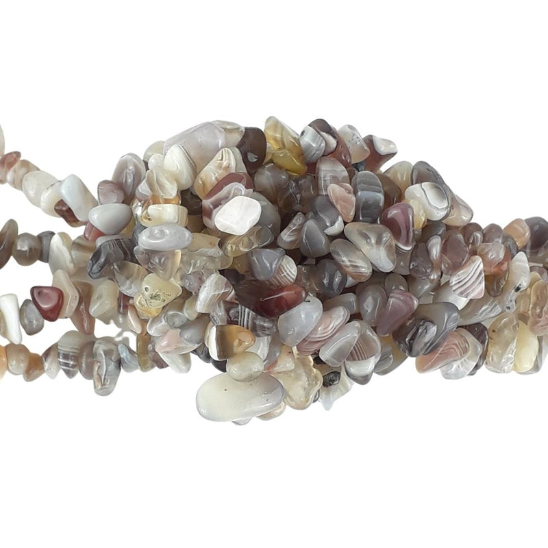 Botswana Agate A Grade Gemstone Bead Chips - Full Strand / 50 Pieces
