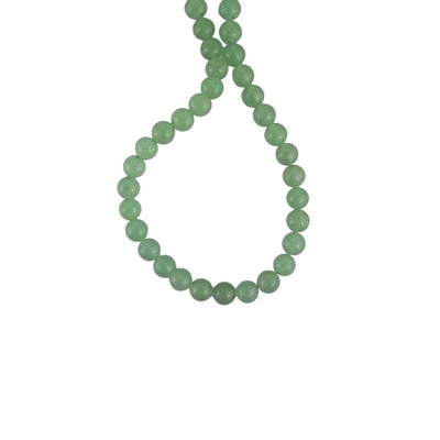 Green Aventurine A Grade Round 6 mm Gemstone Beads with 1 mm Hole