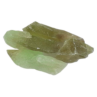 Green Calcite Raw, Rough Acid Washed Crystal Stones from Mexico