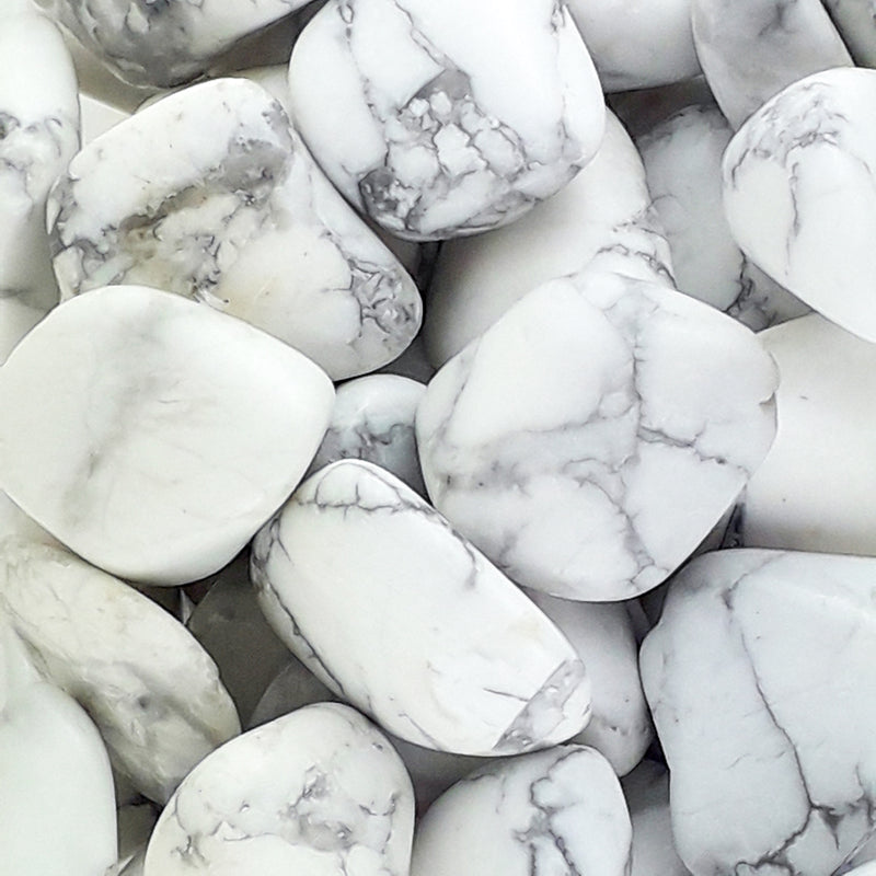 Howlite White Crystal Tumblestones from South Africa