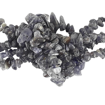 Iolite (Water Sapphire) Gemstone Bead Chips - Full Strand / 50 Pieces