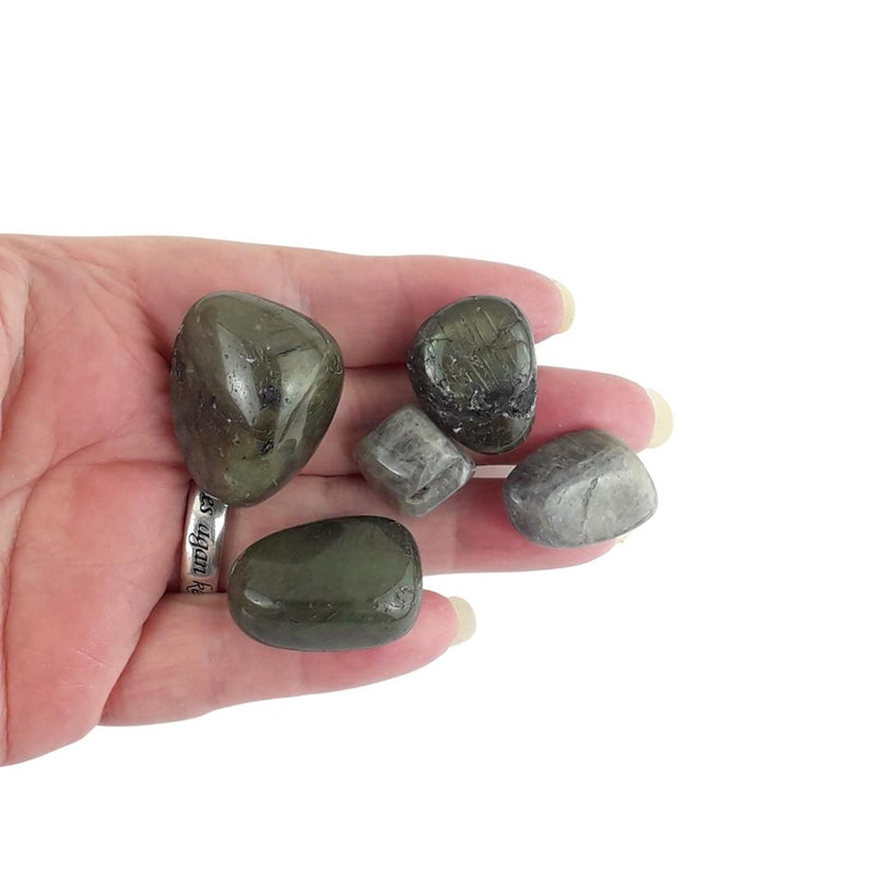 Labradorite Crystal Tumblestones from Madagascar - Choice of Sizes