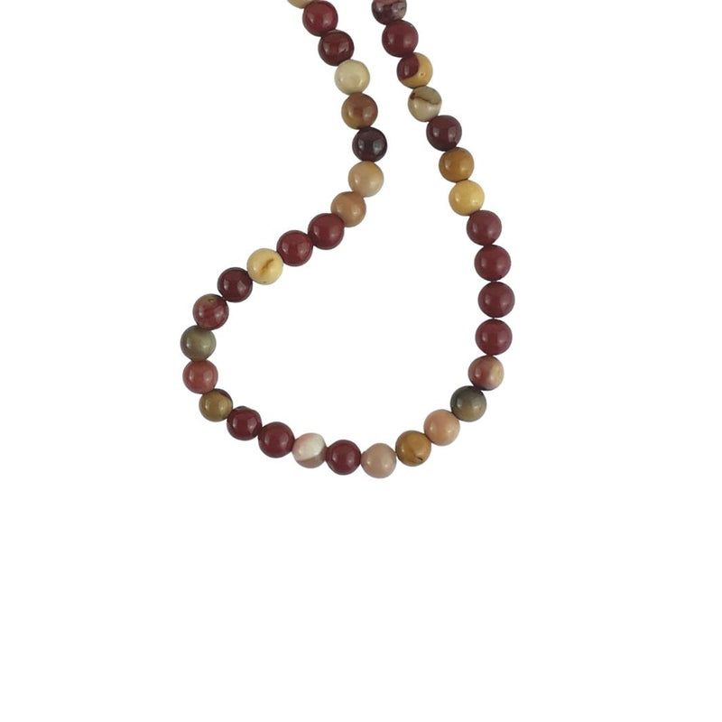 Mookaite (Australian Jasper) Round 6 mm Gemstone Beads, 1 mm Hole