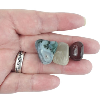 New Beginnings Crystal Set, 3 Stones with Information Sheet