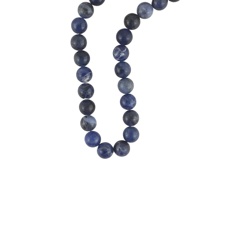 Sodalite Blue A Grade Round 8 mm Gemstone Beads with 1 mm Hole