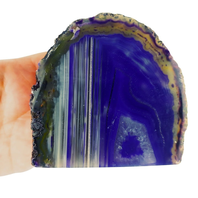 Agate Cut Base Free Standing Crystal Nodules from Brazil - Purple - TK Emporium