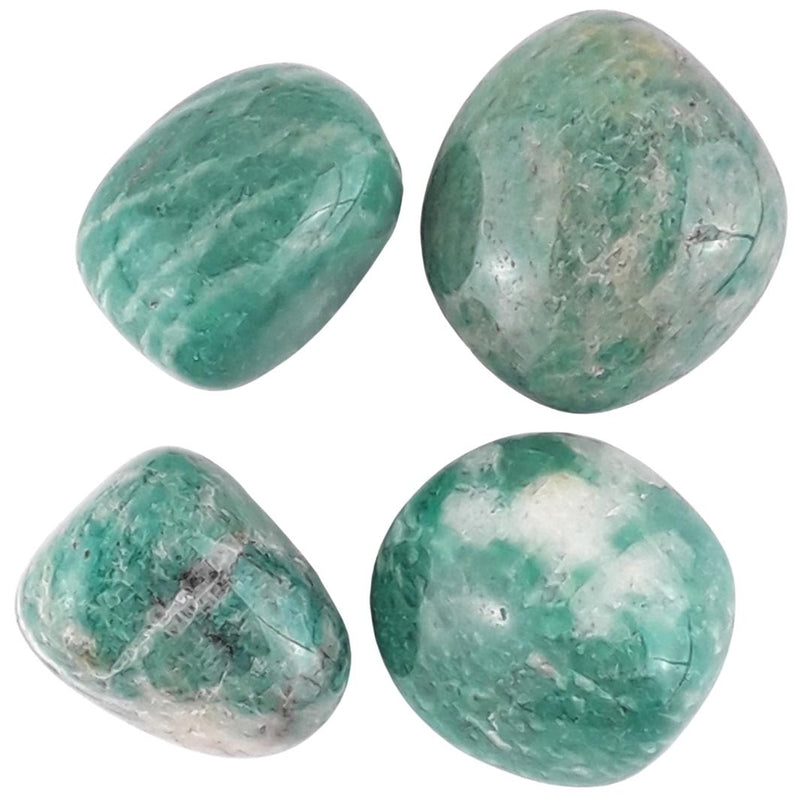 Amazonite Blue/Green Crystal Tumblestones from Brazil - A Grade - TK Emporium