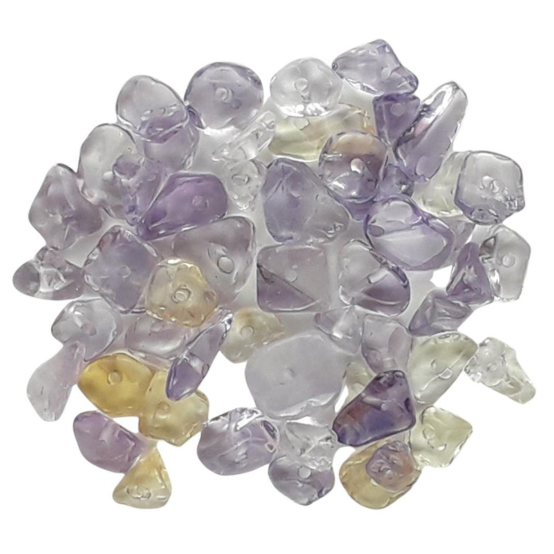 Ametrine (Amethyst & Citrine) Gemstone Bead Chips - Strand / 50 Pieces - TK Emporium