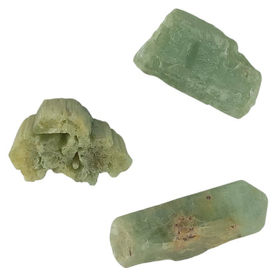 Aquamarine Pale Green Raw, Rough, Natural Sticks from Afghanistan - TK Emporium