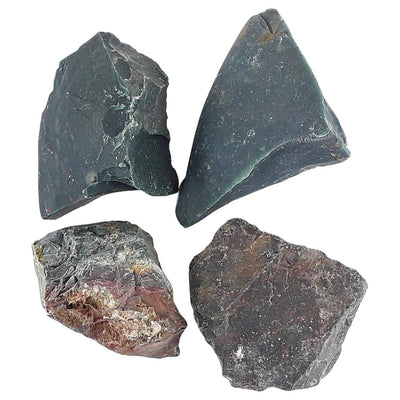 Bloodstone (Heliotrope) Rough, Raw Stones from India - Choice of Sizes - TK Emporium