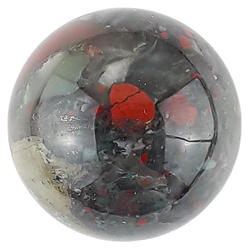 Bloodstone (Heliotrope) Sphere - TK Emporium
