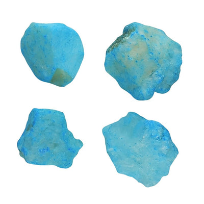 Blue (Dyed) Aragonite Rough Crystal Stones from North Africa - TK Emporium
