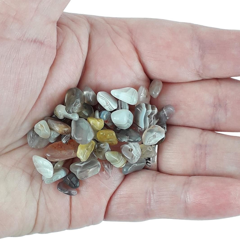 Botswana Agate A Grade Gemstone Bead Chips - Full Strand / 50 Pieces - TK Emporium