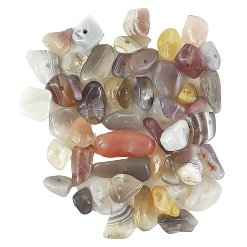 Botswana Agate A Grade Gemstone Bead Chips - Full Strand / 50 Pieces - TK Emporium