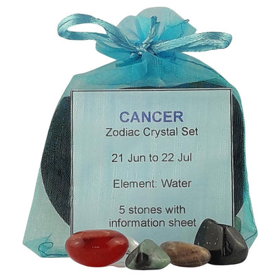 Cancer Zodiac Crystal Set, June July Gemstone Birthday Gift - TK Emporium