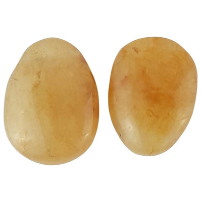 Carnelian Orange Drilled Crystal Tumblestone Beads with Large 2mm Hole - TK Emporium