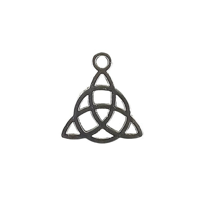 Celtic Knot Small Size Silver Plated Metal Charm 17 x 15 mm - TK Emporium