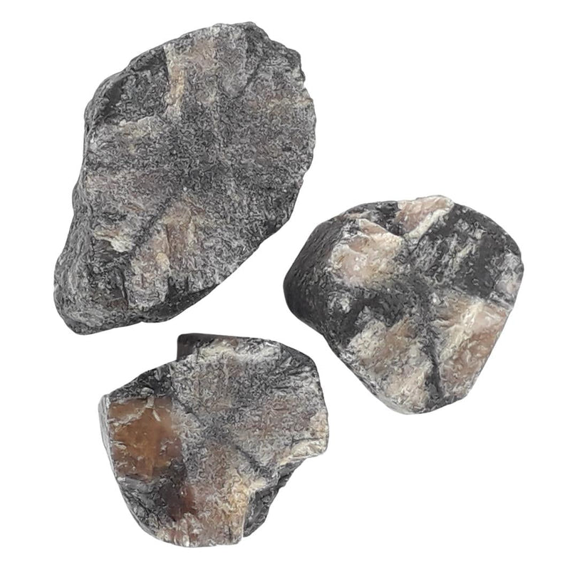 Chiastolite Brown/Black Raw, Rough, Natural Crystal Slices from China - TK Emporium