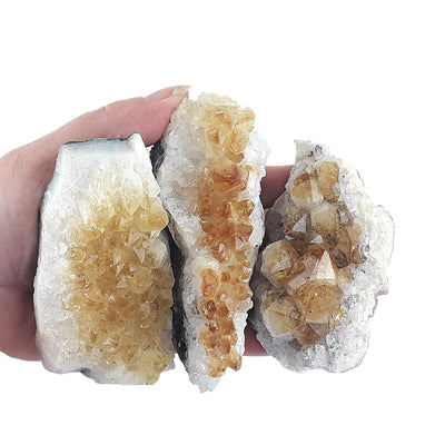 Citrine Raw, Rough Crystal Clusters from Brazil - Choice of Sizes - TK Emporium