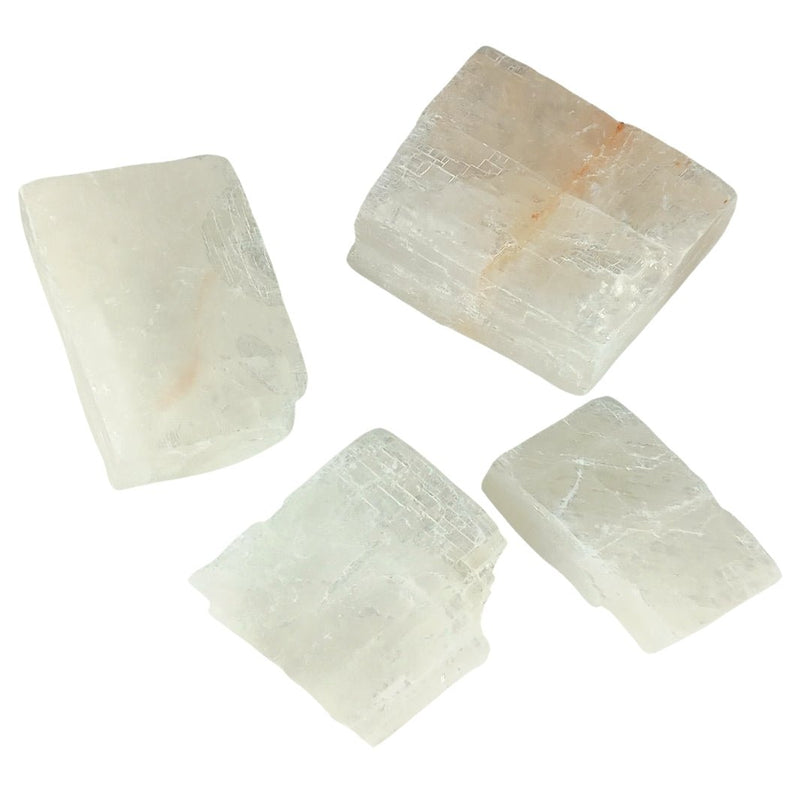 Clear Calcite Rhombs - Raw, Rough Crystal Stones from Morocco - TK Emporium