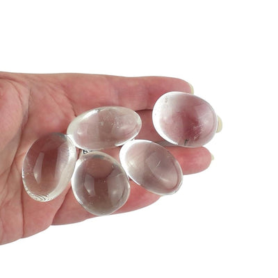 Clear Quartz (Rock Crystal) A Grade Tumblestones - Choice of Sizes - TK Emporium