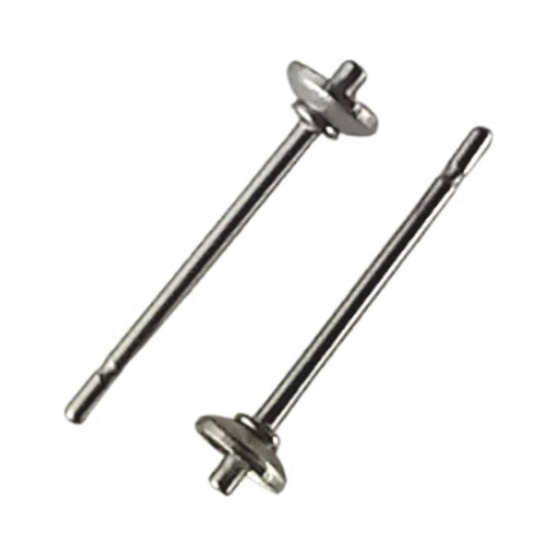 Cup & Peg Surgical Steel 3 mm Stud Earrings for Jewellery Making - TK Emporium