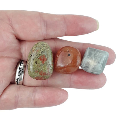 Fertility & Pregnancy Crystal Set, 3 Stones with Information Sheet - TK Emporium