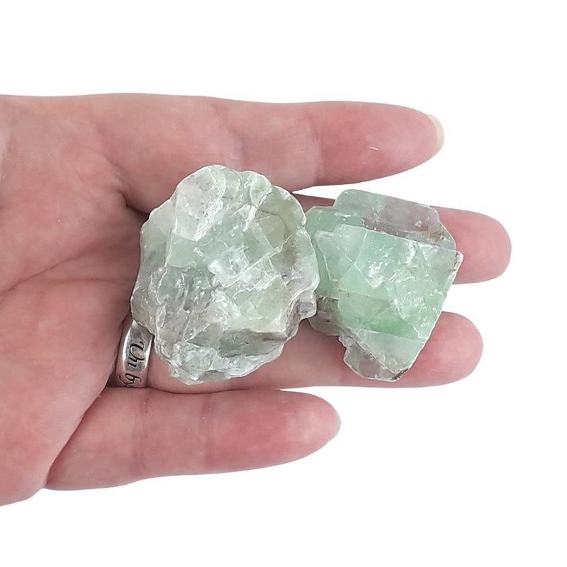 Green Calcite Raw, Rough Acid Washed Crystal Stones from Mexico - TK Emporium