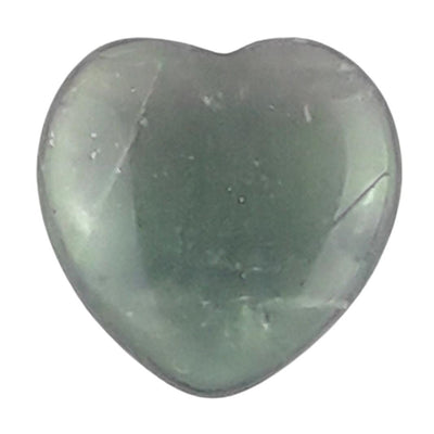 Green Fluorite Crystal Heart from Mexico, Extra Small Gemstone Heart - TK Emporium
