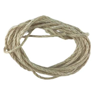 Hemp Cord 1 mm Ivory Colour, Beadsmith Brand 100% Natural String - TK Emporium