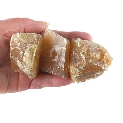 Honey Calcite Rough, Raw, Natural Crystal Stones from Mexico - TK Emporium