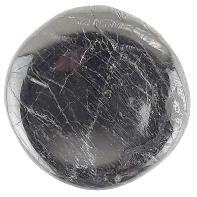 Hypersthene Black Crystal Thumb / Worry Stone from Canada - TK Emporium