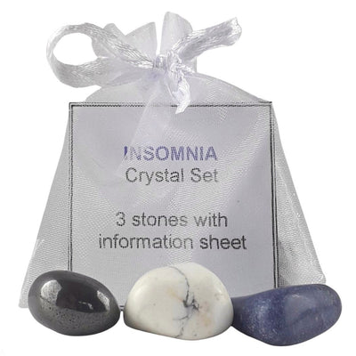 Insomnia Crystal Set, 3 Stones with Information Sheet to Aid Sleep - TK Emporium