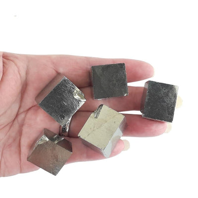 Iron Pyrite (Fool's Gold) Cube Crystals from Peru - Choice of Sizes - TK Emporium