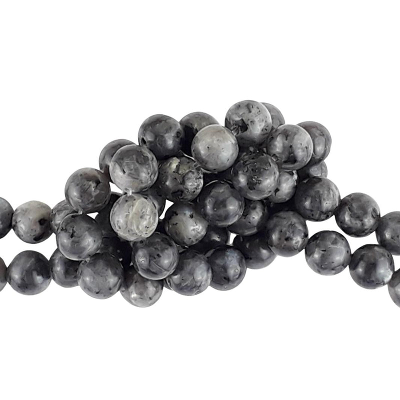Larvikite (Norwegian Moonstone) Beads - 8mm - A Grade - TK Emporium